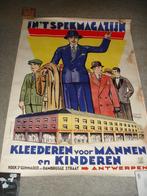 OUDE AFFICHE 1931 / WINKEL ANTWERPEN / IN HET SPEKMAGAZIJN, Ophalen of Verzenden, Gebruikt, Overige typen