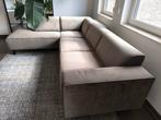 Hoeksalon taupe/beige stof, Ophalen, Gebruikt, Stof, Modern