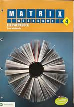 Matrix Wiskunde 4 leerwerkboek, Boeken, Ophalen of Verzenden