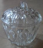 Bonbonnière - sucrier en verre moulé, Ophalen of Verzenden, Glas