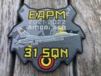 Badge op Velcro - EAPM  Belgische Luchtmacht, Ophalen of Verzenden, Luchtmacht, Embleem of Badge
