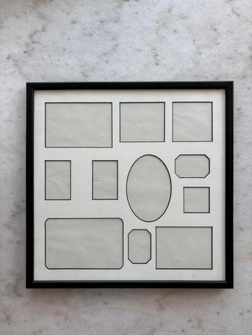 Stijlvolle collage fotokader – 37 x 37 cm beschikbaar voor biedingen