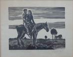 FRANK-IVO VAN DAMME / PALLIETER & MARIEKEN HOUTSNEDE 33x51cm, Antiek en Kunst, Kunst | Litho's en Zeefdrukken, Ophalen of Verzenden