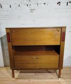 Vintage sixties barkast/ Highboard met ingelegde keramische, Ophalen