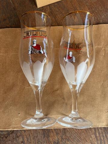 Julius - bierglas (2) (brouwerij Hoegaarden) beschikbaar voor biedingen