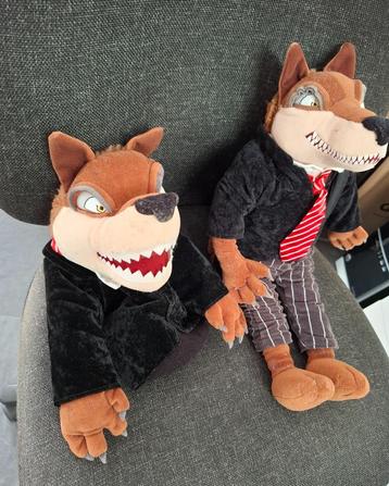 Efteling Grote Boze Wolf Knuffelpop en Handpop, Enlèvement ou Envoi, Utilisé, Statue ou Poupée