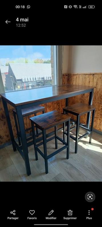 Table bar et tabouret, Enlèvement, Comme neuf