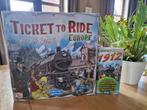 Ticket To Ride Europe + uitbreiding Europa 1912, Hobby en Vrije tijd, Gezelschapsspellen | Bordspellen, Een of twee spelers, Ophalen of Verzenden