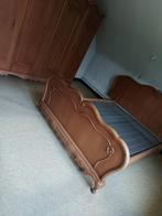 eiken kleerkast en eiken bed twijfelaar 140cm 1960, Ophalen