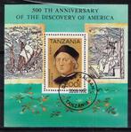Postzegels uit Tanzania - K 3432 - Columbus, Ophalen of Verzenden