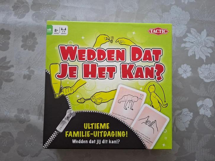 Wedden dat je het kan - een spel met veel uitdagingen -NIEUW, Hobby en Vrije tijd, Gezelschapsspellen | Bordspellen, Nieuw, Vijf spelers of meer