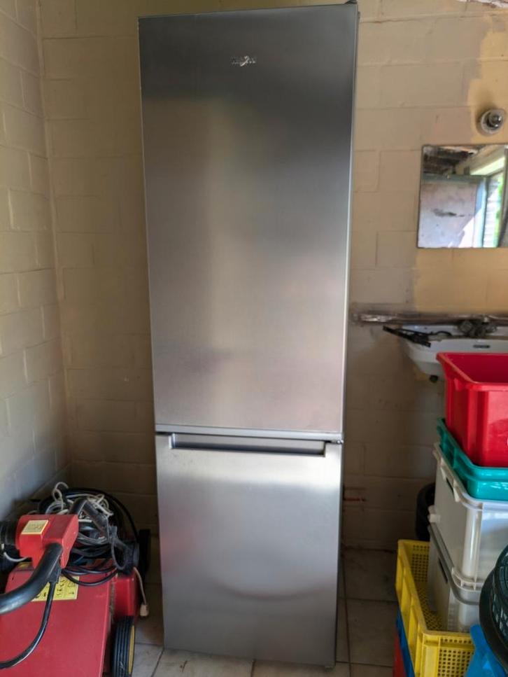 Frigo combi whirlpool Inox kleur, Elektronische apparatuur, Koelkasten en IJskasten, Zo goed als nieuw, Ophalen