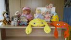 Knuffels 1: 2 beren met slaapkleren, vis, tijger, hond, pop, Ophalen of Verzenden, Gebruikt, Beer