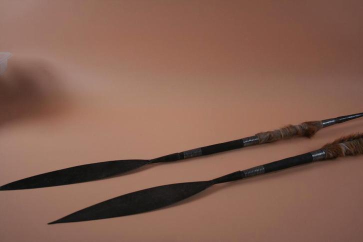 2 afrikaanse speren, Antiquités & Art, Art | Art non-occidental, Enlèvement ou Envoi