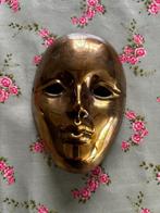 x prachtig  Venetiaans masker koper, zeer mooie kwaliteit, Antiek en Kunst, Ophalen of Verzenden