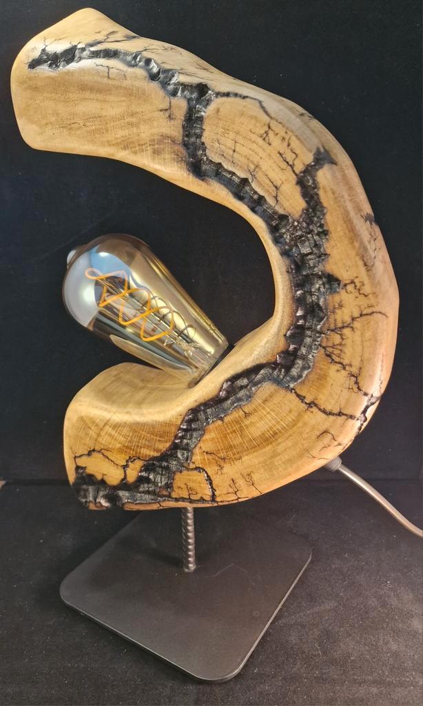 Decoratieve kunstlamp, Huis en Inrichting, Lampen | Tafellampen, Zo goed als nieuw, Ophalen of Verzenden