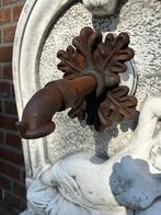 Waterspuwer voor Muurfontein - Eikenblad + Neptunus - Gietij, Tuin en Terras, Ophalen of Verzenden, Gietijzer, Waterornament