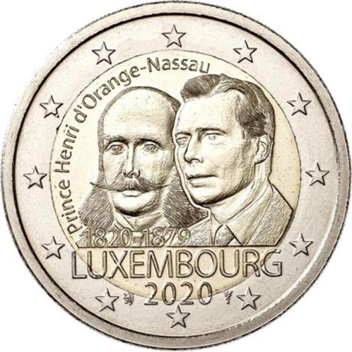 2 euros Luxembourg 2020 - Prince Hendrik (UNC), Timbres & Monnaies, Monnaies | Europe | Monnaies euro, Monnaie en vrac, 2 euros
