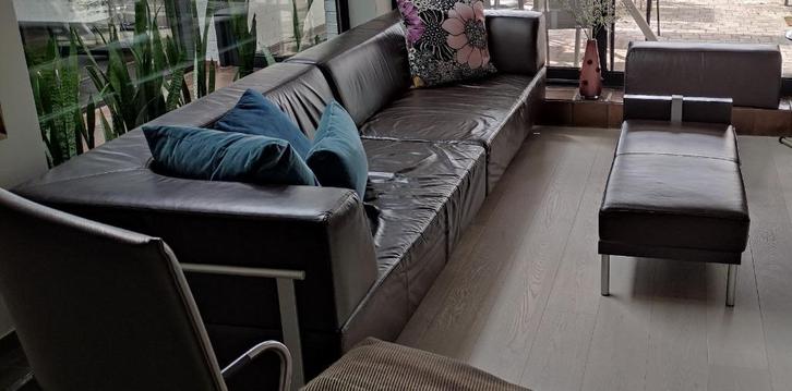 Zetel leder merk COR TRIO, Huis en Inrichting, Zetels | Zetels en Chaises Longues, Gebruikt, Vierpersoons of meer, 250 tot 300 cm