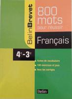 800 mots pour réussir (édition 2008), Livres, Français, Comme neuf, Enlèvement, Enseignement secondaire inférieur