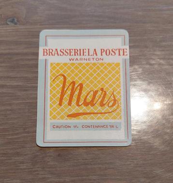 Oud bieretiket brouwerij La Poste Warneton, Enlèvement ou Envoi
