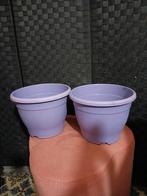 Lot de 2 pots de fleurs en plastique, Enlèvement