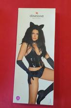 Pussycat Costume S/M by Obsessive Black, Kleding | Dames, Ondergoed en Lingerie, Obsessive, Ophalen of Verzenden, Zwart, Overige typen