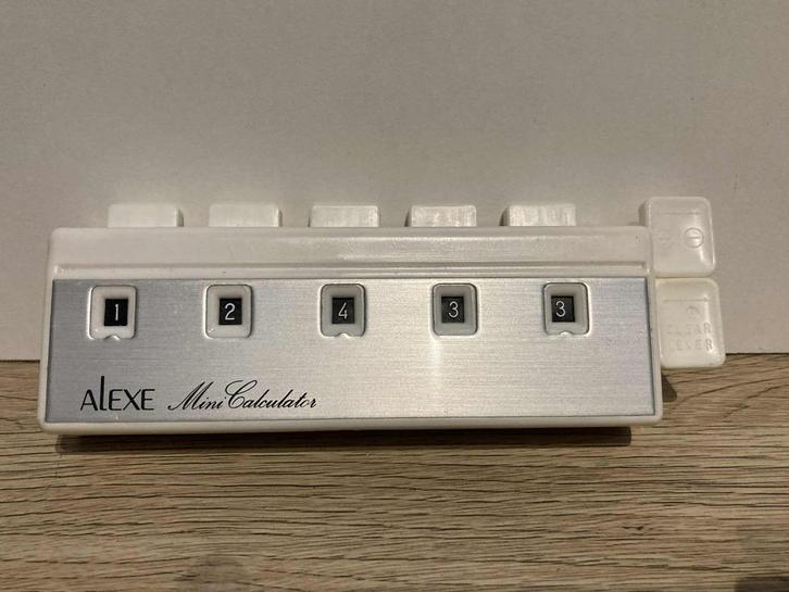 Zeldzame oude antieke rekenmachine Alexe Japan, Antiek en Kunst, Antiek | Kantoor en Zakelijk, Ophalen of Verzenden