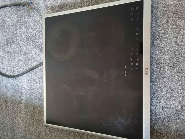 Inductiekookplaat AEG, Elektronische apparatuur, Kookplaten, Gebruikt, Inbouw, Inductie, 4 kookzones, Ophalen