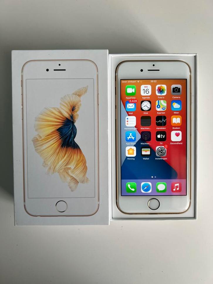 iPhone 6s 32GB Gold | Batterij 96% | Nieuwstaat, Telecommunicatie, Mobiele telefoons | Apple iPhone, Zo goed als nieuw, 32 GB
