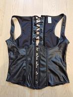 Open Bustier Lederlook Zwart, Ophalen of Verzenden, Zwart, Overige typen