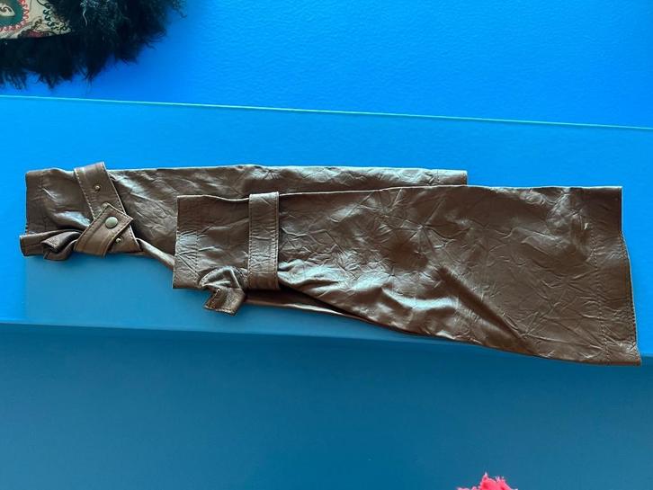 Lederen mouwhandschoenen TIM VAN STEENBERGEN, Kleding | Dames, Mutsen, Sjaals en Handschoenen, Zo goed als nieuw, Handschoenen