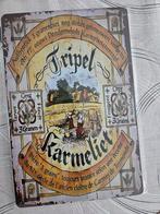 Metalen plaat karmeliet, Verzamelen, Biermerken, Ophalen of Verzenden, Zo goed als nieuw