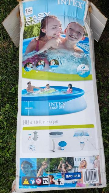 Intex zwembad (3,66 m) en toebehoren., Enlèvement, Utilisé