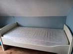 Wit Eenpersoonsbed metblatras, Maison & Meubles, Chambre à coucher | Lits, 90 cm, Enlèvement, Une personne, Utilisé