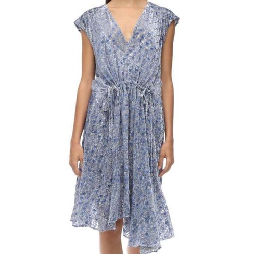 1x kort gedragen dubbellaags Zadig & Voltaire jurk met zijde, Kleding | Dames, Jurken, Nieuw, Maat 34 (XS) of kleiner, Blauw, Boven de knie
