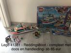 Lego friends 41381 Reddingsboot, Ophalen of Verzenden, Zo goed als nieuw, Complete set, Lego