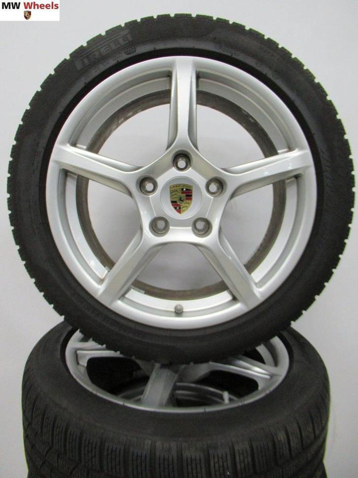 Originele Porsche Boxster Cayman 18 inch velgen winterbanden, Auto-onderdelen, Banden en Velgen, Banden en Velgen, Winterbanden