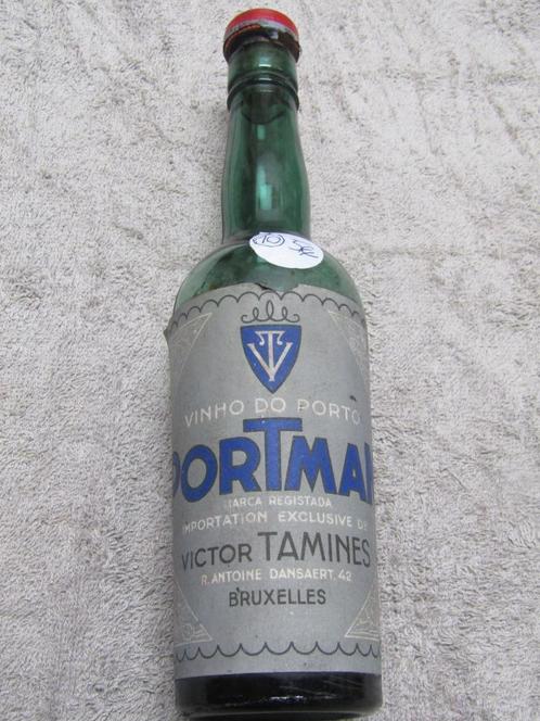 Lege wijnfles, gegoten glas, H24-D6-P0, 1000 g, Verzamelen, Wijnen, Gebruikt, Port, Ophalen of Verzenden
