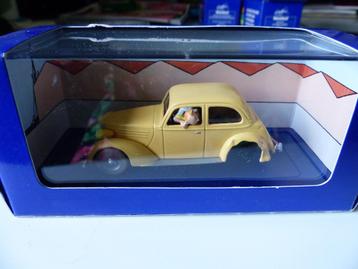 Kuifje verongelukte auto beschikbaar voor biedingen