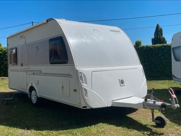 Mooie caravan Knaus 470 met mover, rondzit, fransbed beschikbaar voor biedingen