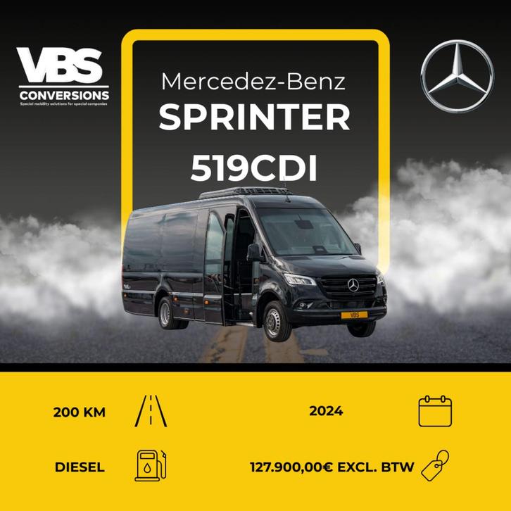 Mercedes-Benz Sprinter, Autos, Mercedes-Benz, Entreprise, Achat, Sprinter Combi, Air conditionné, Diesel, Euro 6, 3 portes, Automatique