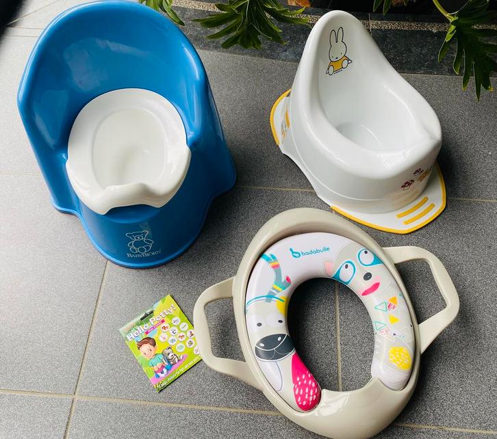 WC potjes, WC bril en stickers potjestraining, Kinderen en Baby's, Badjes en Verzorging, Zo goed als nieuw, Nijntje, Ophalen