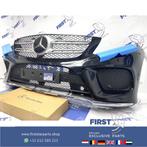 W166 GLE AMG VOORBUMPER COMPLEET ZWART Mercedes 2015-2019 OR, Gebruikt, Voor, Mercedes-Benz, Ophalen of Verzenden