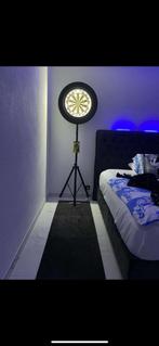 Dartbord,statief,dartmat,surround+met verlichting, Sport en Fitness, Darts, Ophalen, Gebruikt