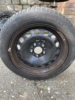 4 Michelin Alpin winterbanden op stalen velg, Auto-onderdelen, Banden en Velgen, Ophalen, Gebruikt, Banden en Velgen, 17 inch