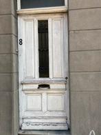 Houten buitendeur met smeedijzer & bronzen brievenbus, Doe-het-zelf en Bouw, Deuren en Vliegenramen, 215 cm of meer, 80 tot 100 cm