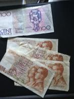 Vijf oude bankbiljetten belgie, Postzegels en Munten, Verzenden, Setje