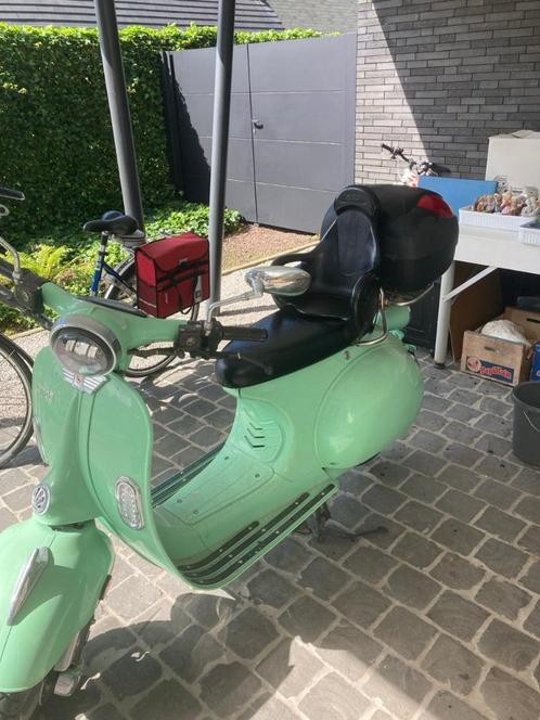 kinderzitje voor op scooter / brommer / bromfiets, Vélos & Vélomoteurs, Cyclomoteurs | Accessoires, Comme neuf, Autres types, Enlèvement