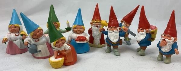 David de Kabouter Vintage 10x figuur BRB Star Toys set 1989, Verzamelen, Poppetjes en Figuurtjes, Zo goed als nieuw, Verzenden